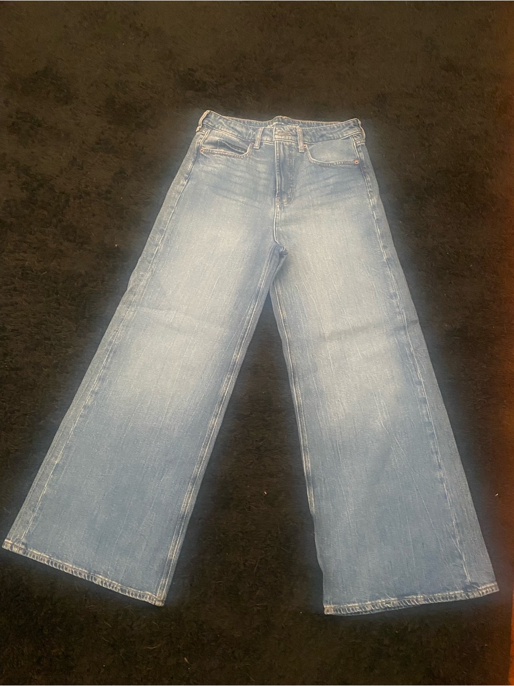Old Navy Light Blue Wide Leg Jeans - Faded Wash